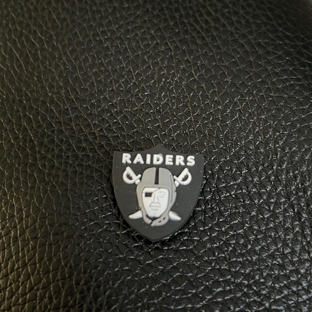 Raiders jibbitz croc charm